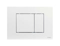 Placca doppio scarico SCHWAB mod. METIS per cassetta di scarico UP 199 cod. P41-0130-0250 bianco