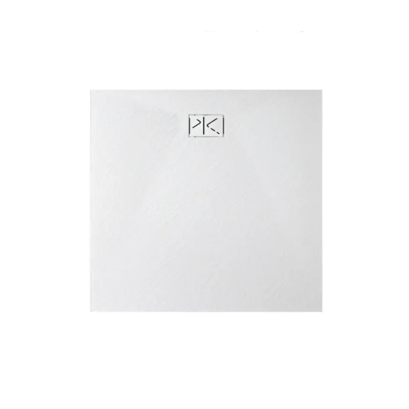 Piatto Doccia SFA Kinedo Pietraviva 90 x 90 cm in Resina Effetto Pietra Bianco Opaco