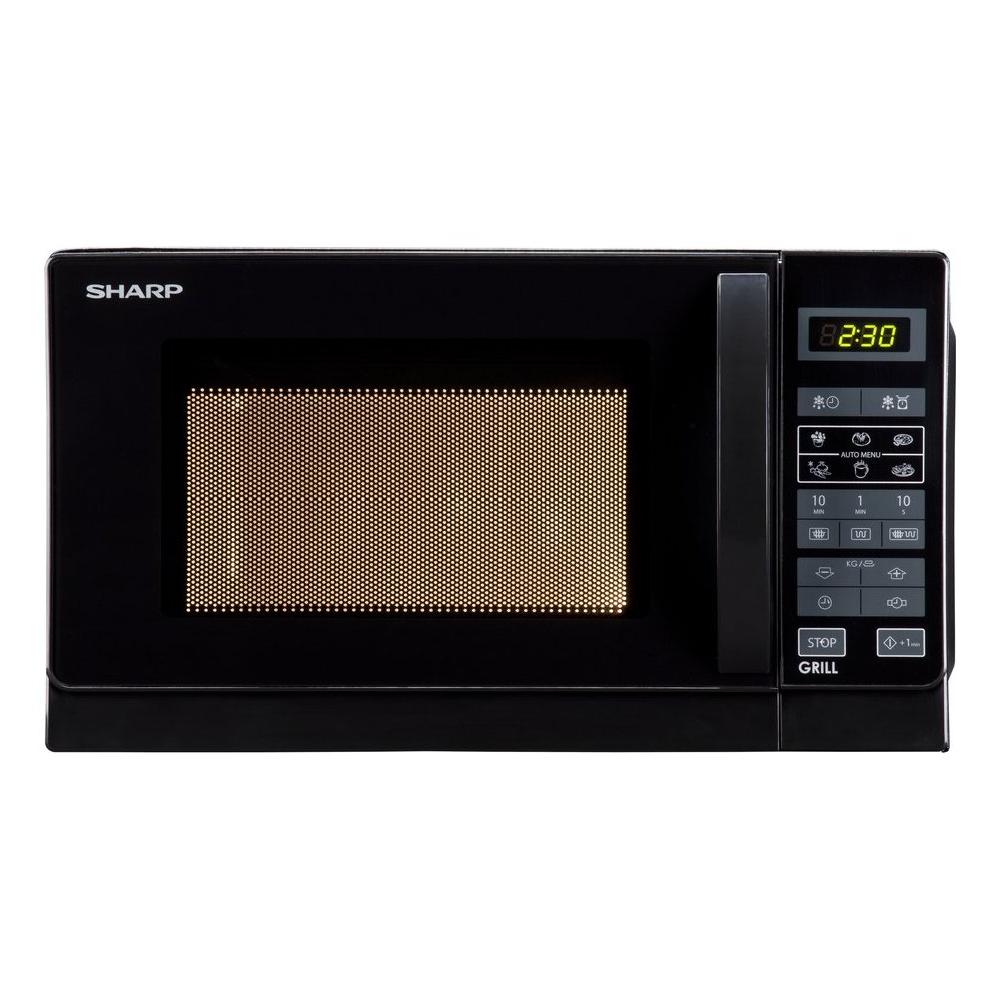 Forno A Microonde Sharp R642BKW 800 W 20 Litri Touch (A25,7xL43,9xP35,8) Nero Grill Con Griglia Al Quarzo