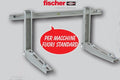 Staffa Supporto Rinforzata FISCHER per Condizionatori Climatizzatori per macchine fuori standard KLIMA STRONG 560x400x800