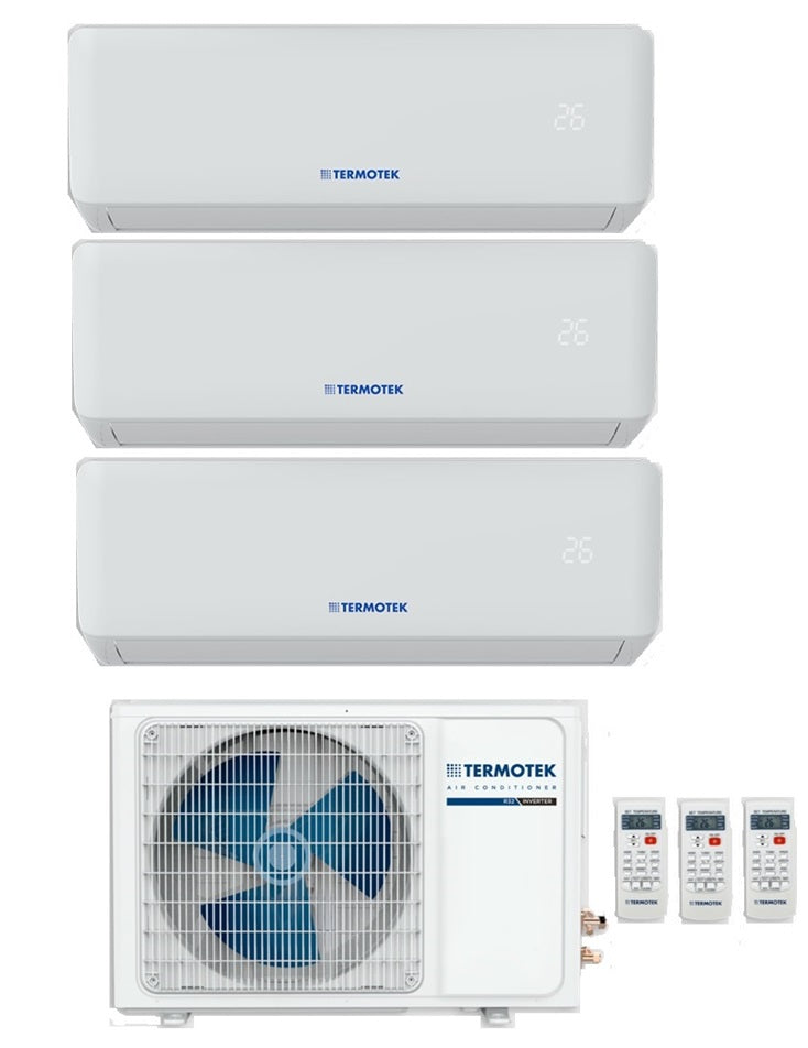 Air conditioner tri-split Termotek Inverter Airplus C 9000+12000+12000 btu with 3C R-32 optional Wi-Fi A++ 9+12+12