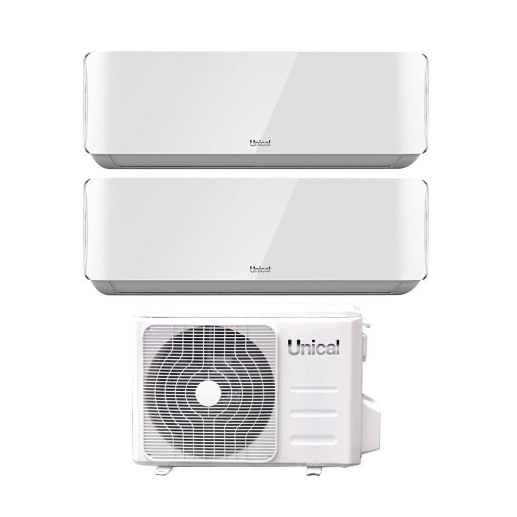 Air conditioner dual-split Unical Air Cristal 13+13 (12+12) with XMX2 18HE R-32 optional Wi-Fi