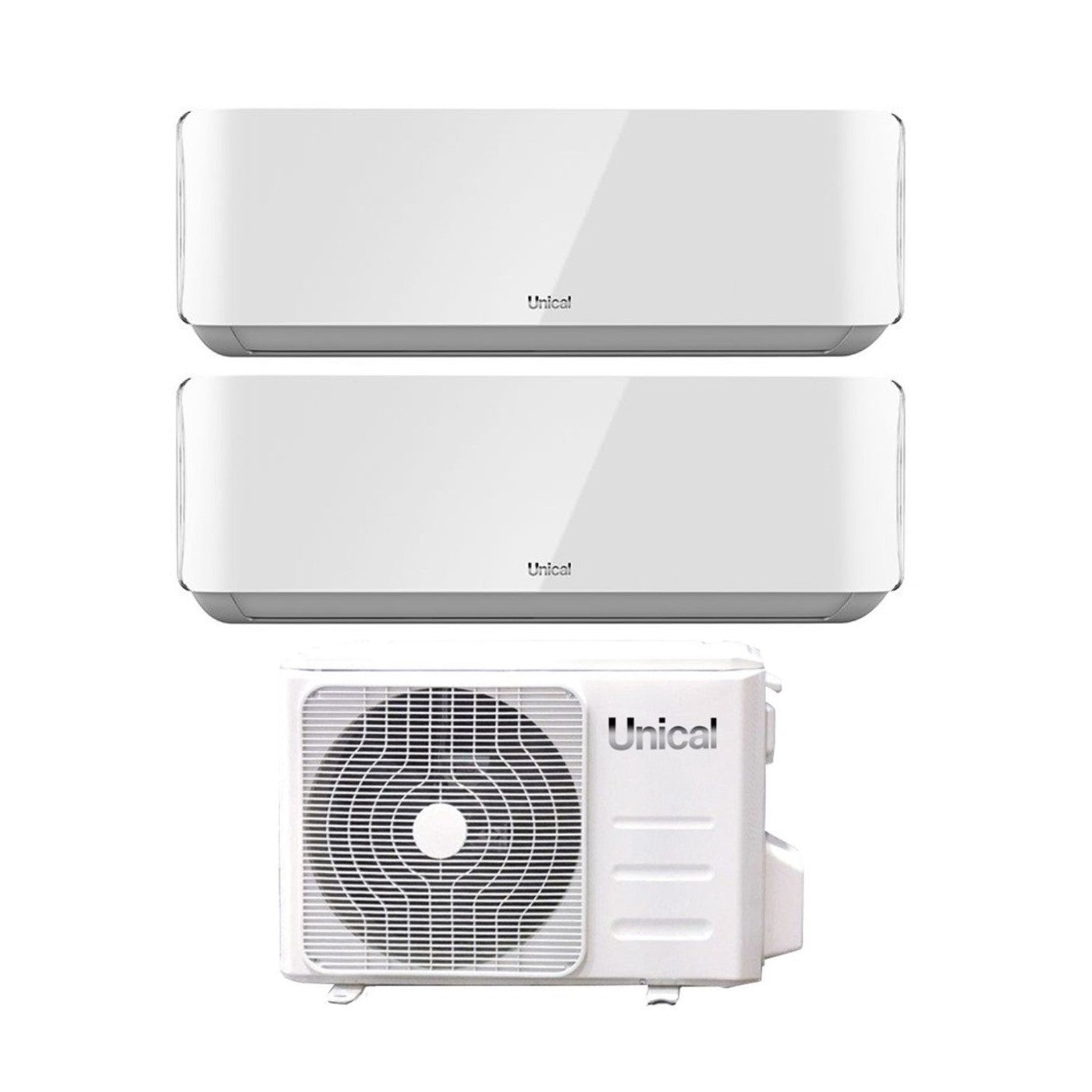 Air conditioner dual-split Unical Air Cristal 13+13 (12+12) with XMX2 18HE R-32 optional Wi-Fi