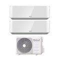 Air conditioner dual-split Unical Air Cristal 18+18 with KMX4 36HE R-32 optional Wi-Fi