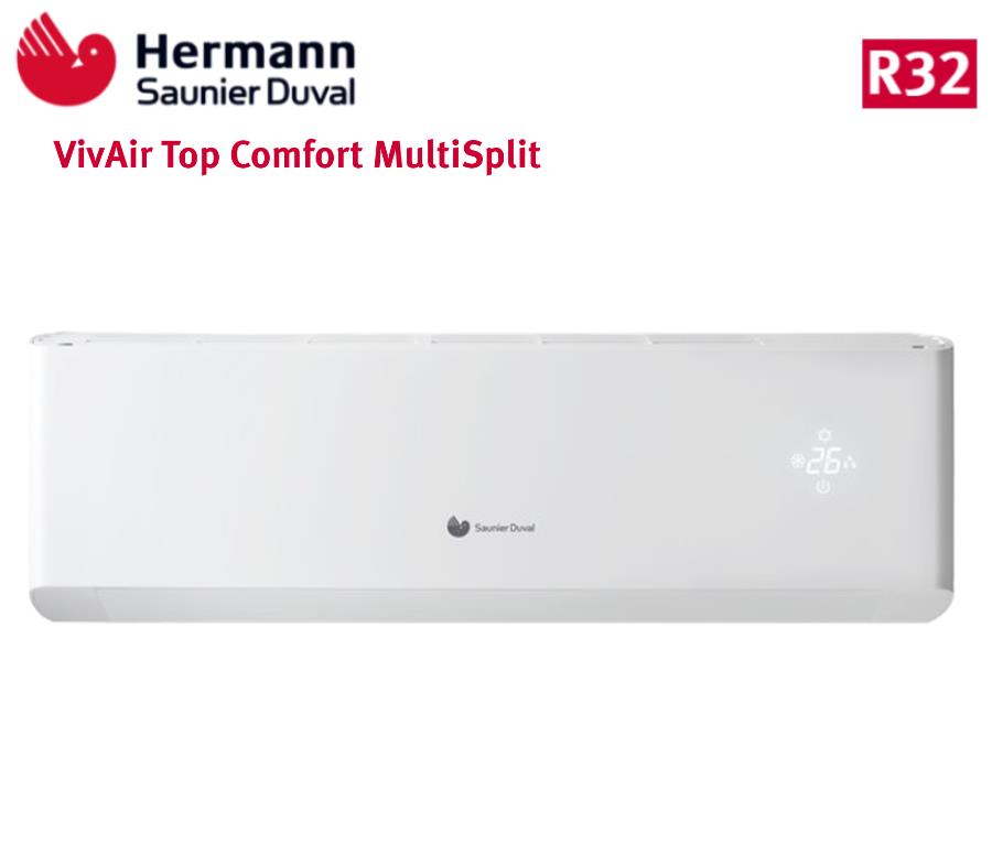 Indoor Wall Unit Hermann Saunier Duval VivAir Top Comfort series 12000 Btu SDH20-035 R-32 - New
