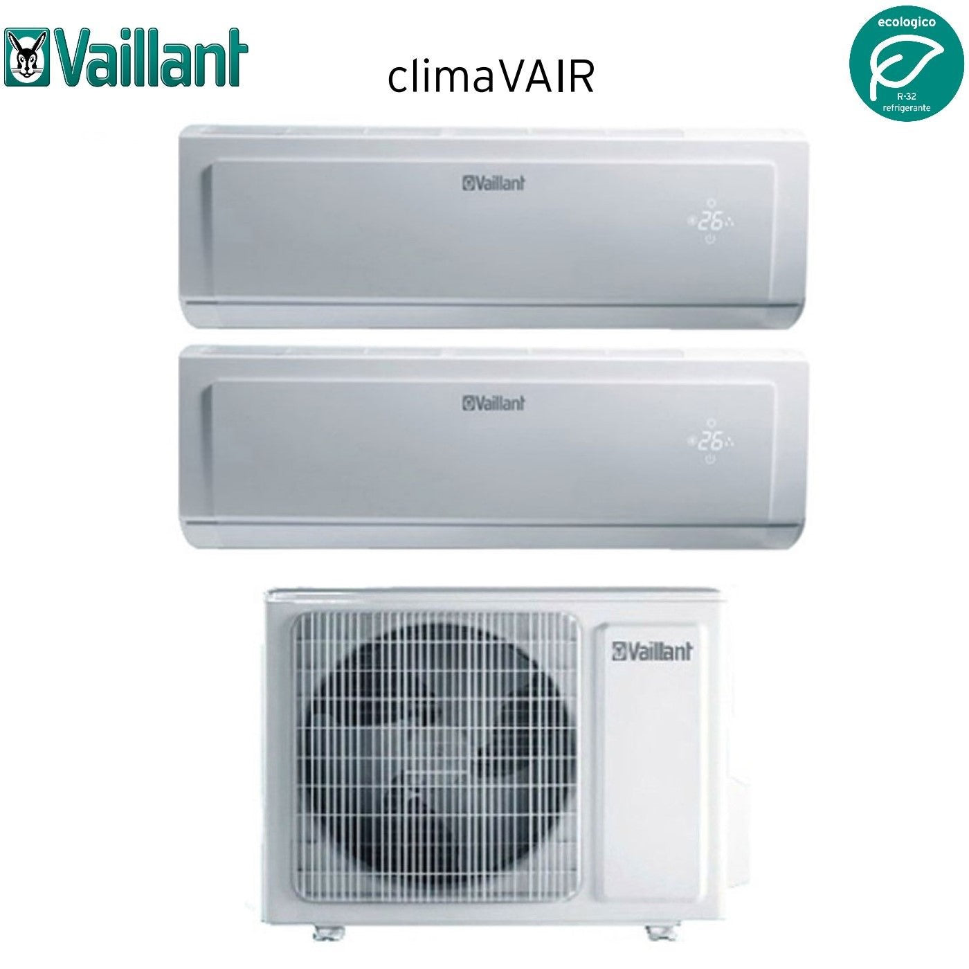 Vaillant ClimaVAIR Plus VAI 8 airconditioner dual-split
