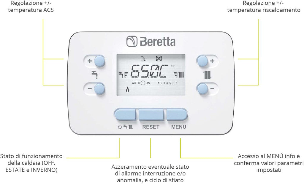Beretta REC10MH Remote Control for HYDRO UNIT M Heat Pump