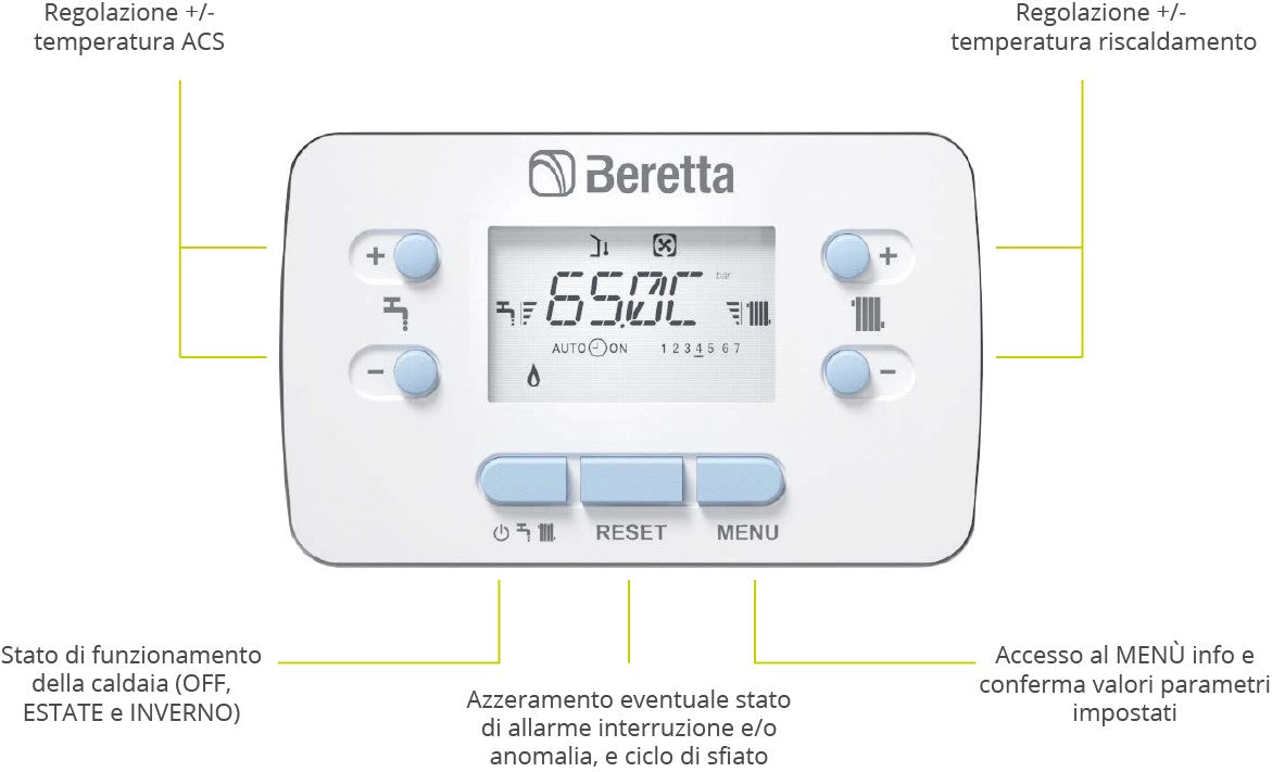 Beretta REC10MH Remote Control for HYDRO UNIT M Heat Pump