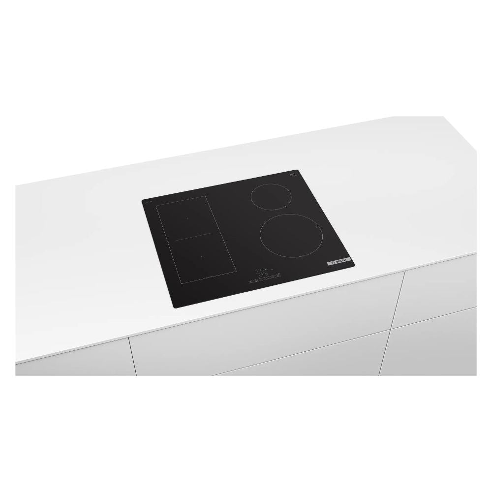 Piano Cottura A Induzione Bosch Serie 4 Pvs61Rbb5E (L59,2xP52,2) PowerBoost ReStart Vetroceramica Nero