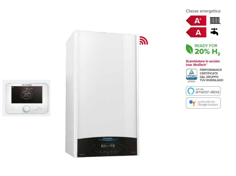 Ariston condensing boiler Genus One+ Net 30 kW Low NOx Methane or LPG with free smoke kit Sensys HD STANDARD Wi-Fi Alexa and Google Home - NEW
