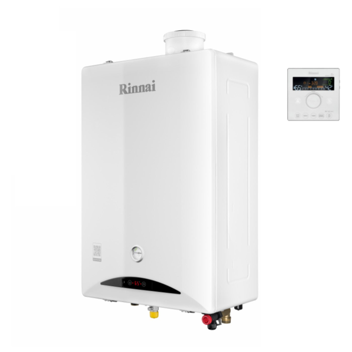 RINNAI condensing boiler ZEN 29 kW Low NOx Integrated Wi-Fi Integrated condensate neutralizer cod. REB-KBI2929FF-LPG LPG Complete with Fume Kit