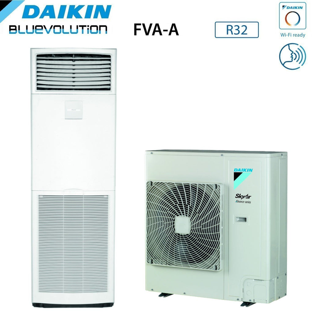Daikin Bluevolution Column Air Conditioner 42000 Btu FVA125A + RZASG125MV1 Single Phase R-32 Wi-Fi Optional