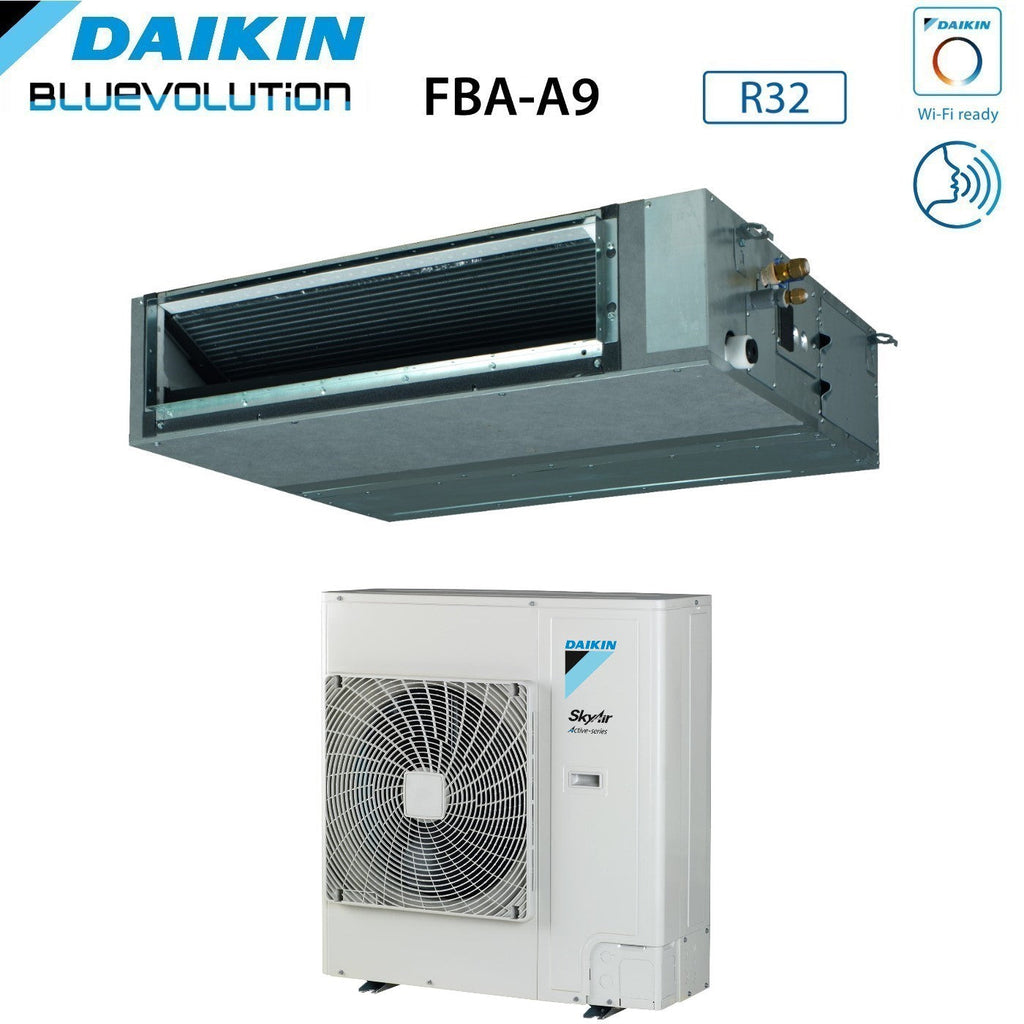 Daikin Bluevolution Air Conditioner Ducted Ductable Medium Head 48000 Btu FBA140A + AZAS140MV1 Single Phase R-32 Wi-Fi Optional