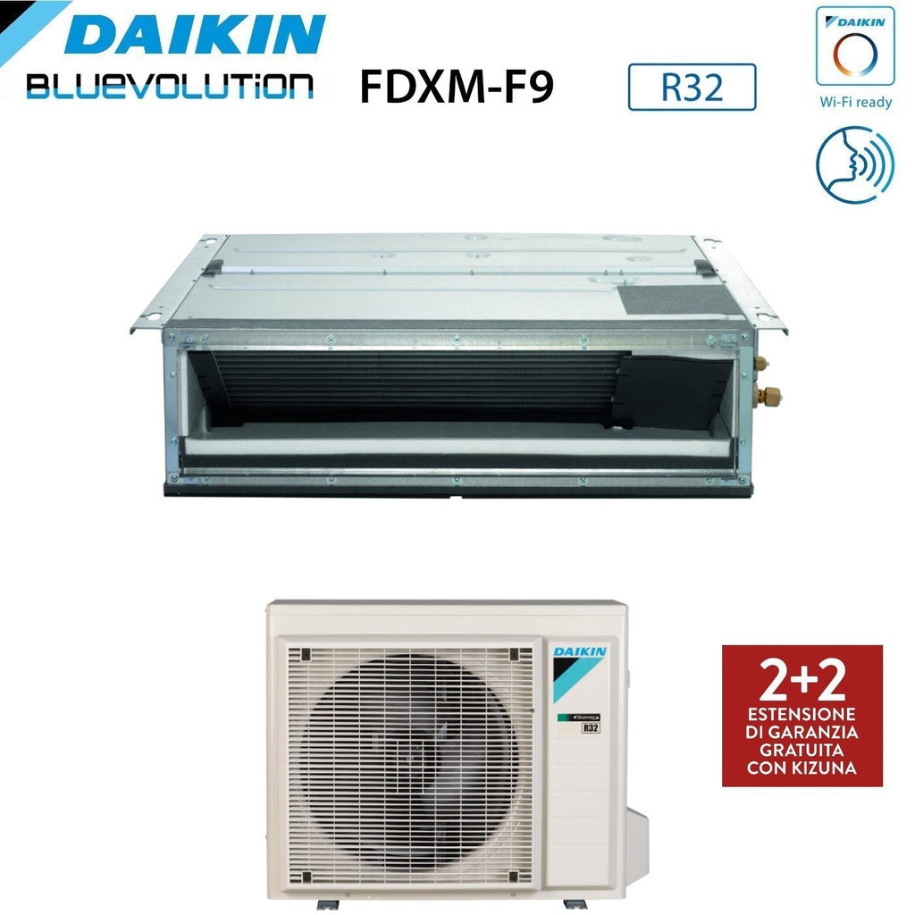 Daikin Bluevolution Air Conditioner Ducted Inverter Ultra-Flat 21000 Btu FDXM60F3/F9 R-32 Wi-Fi Optional - Italian Warranty
