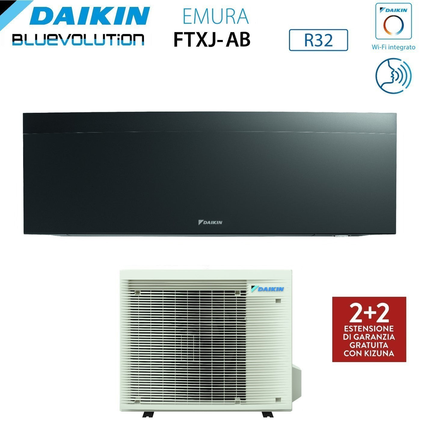 Daikin Bluevolution Inverter Air Conditioner EMURA BLACK III series 15000 Btu FTXJ42AB R-32 Integrated Wi-Fi class A+++ Italian Warranty - News