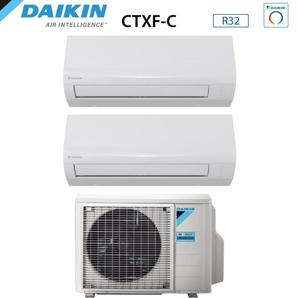 Daikin Sensira Dual-split airconditioner 9+12 (3MXF68A) R-32 Wi‑Fi