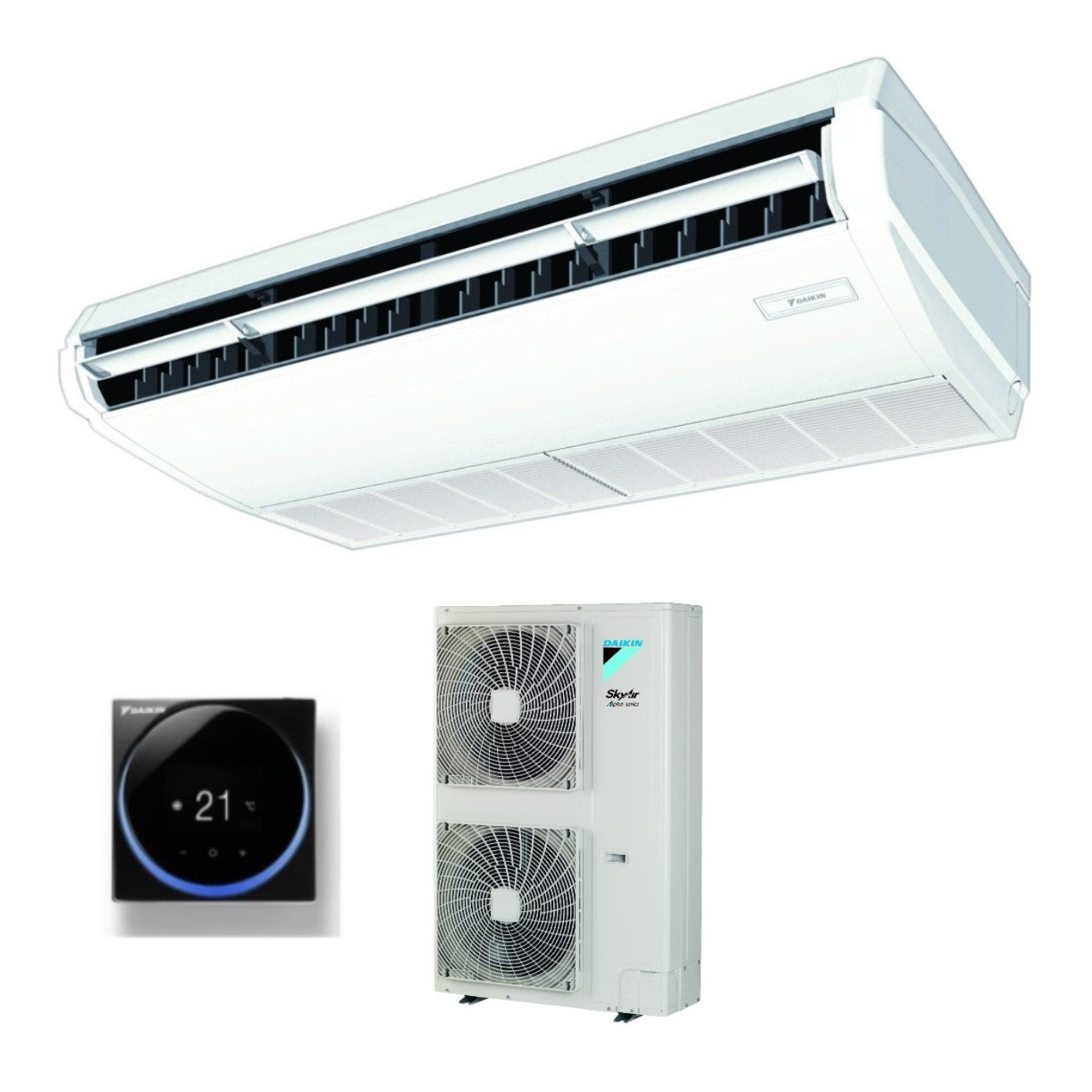 Daikin Wall Mounted Ceiling Air Conditioner DC Inverter 36000 Btu FHA100A Single Phase R-32 Wi-Fi Optional with Wire Control