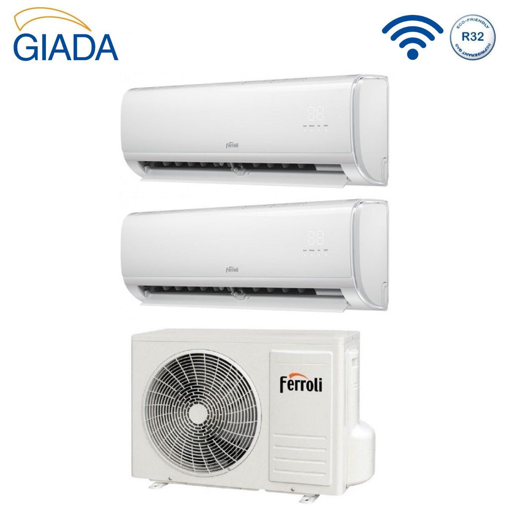 Air conditioner dual-split Ferroli Giada M 9+9 with 21-3 built-in Wi-Fi