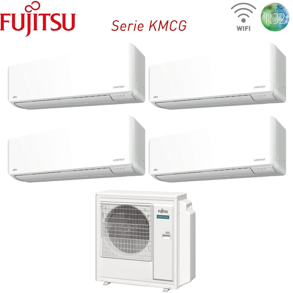 Fujitsu AIRSTAGE KM quad-split airconditioner 7000+7000+7000+9000 BTU AOEG30KBTA4