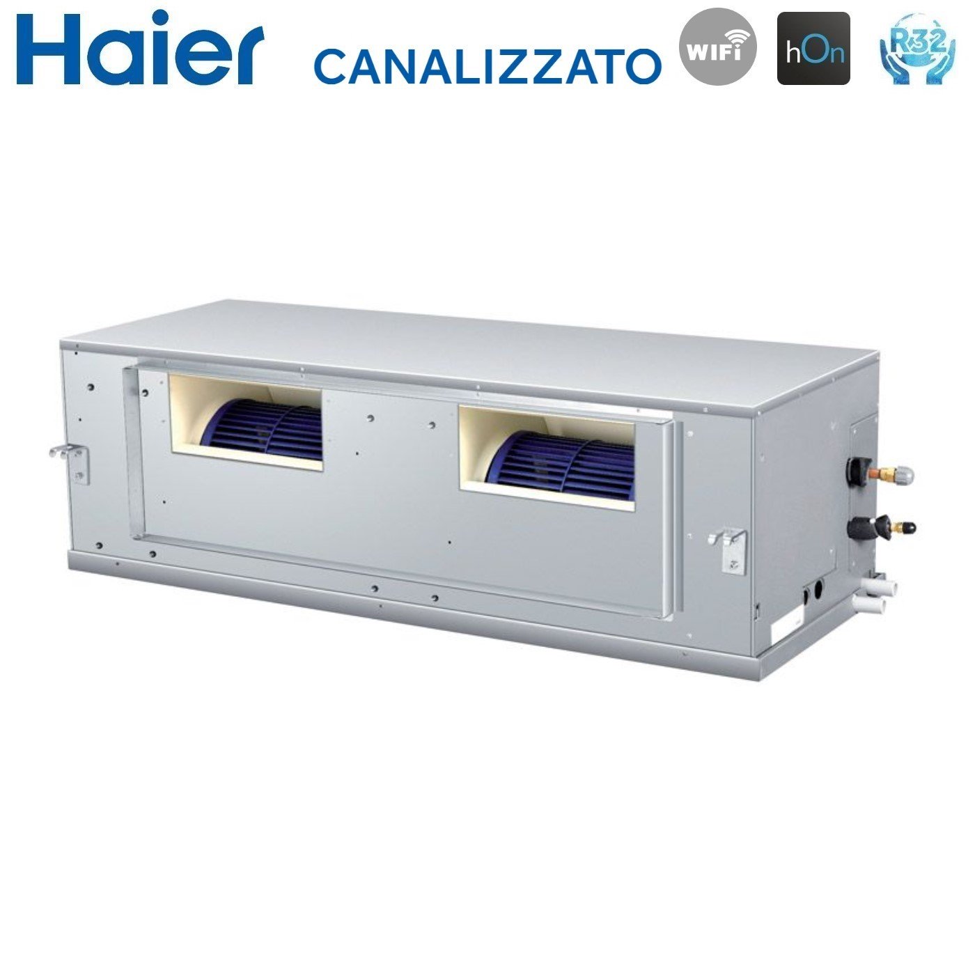 Haier Inverter Ducted Air Conditioner High Prevalence 42000 Btu ADH125H1ERG Three-Phase R-32 Wi-Fi Optional Haier YR-HRS01 Infrared Remote Control + RE-02 Receiver