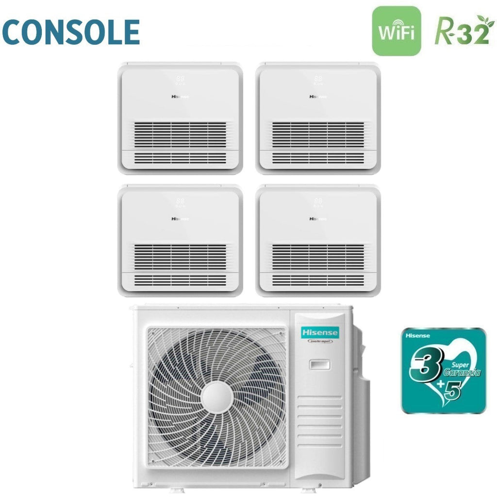 Hisense 4AMW105U4RAA quad-split console airconditioner 9000+9000+9000+12000 BTU