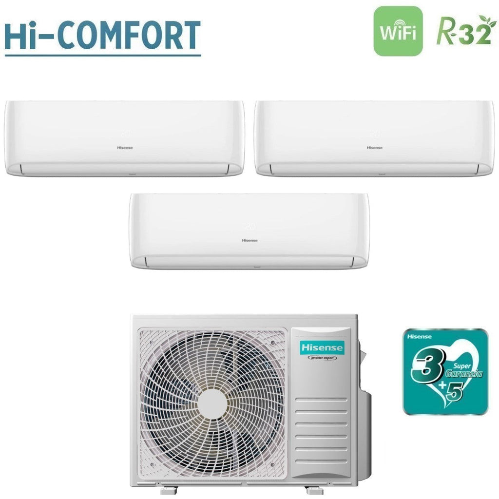Hisense Hi-Comfort 3AMW62U4RJC tri-split airconditioner 3x 7000 BTU
