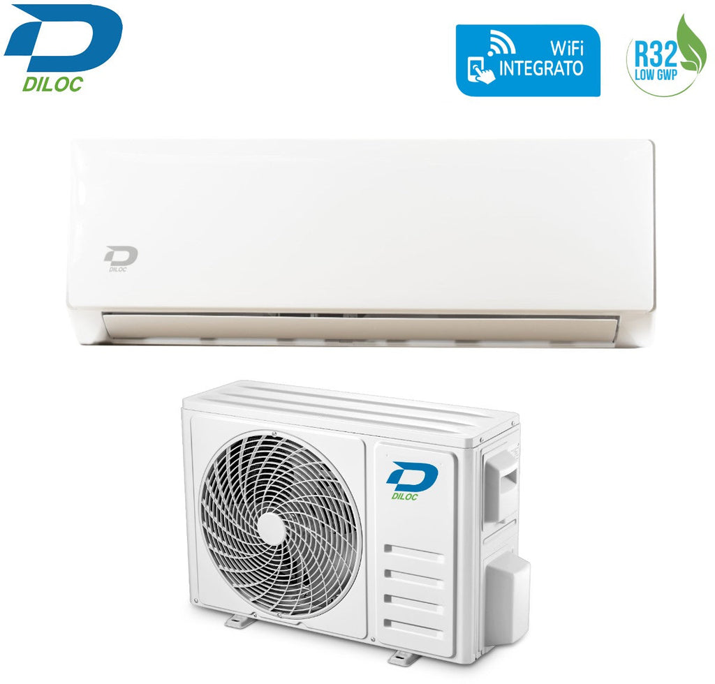 Diloc Inverter Air Conditioner OASI series 9000 Btu D.OASI09 R-32 Wi-Fi Integrated with Alexa Google Home Class A++/A+++