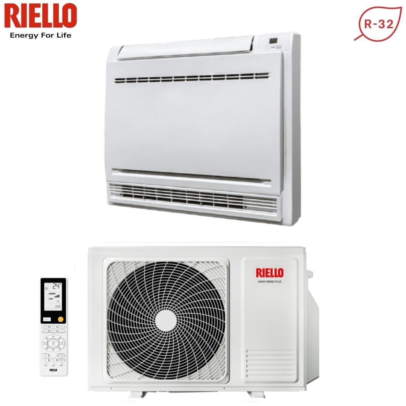 Air conditioner Riello Console a Pavimento AARIA MONO PLUS-I AMC 35 12000 BTU R-32