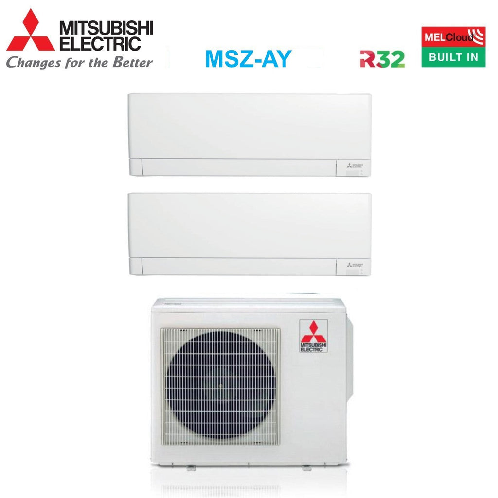 Air conditioner dual-split Mitsubishi Electric MSZ-AY 18+18 MXZ-3F54VF R-32 built-in Wi-Fi