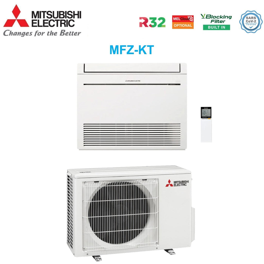 Mitsubishi Electric Inverter Floor Air Conditioner MFZ-KT50 18000 Btu Gas R-32 Wi-Fi Optional NEW