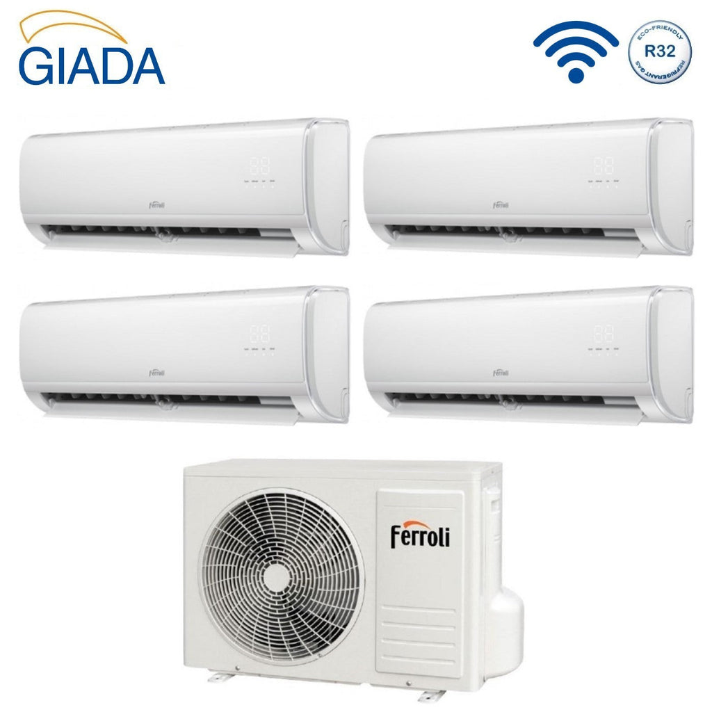 Air conditioner quad-split Ferroli Giada M 9+9+9+9 with 28-4 R-32 built-in Wi-Fi