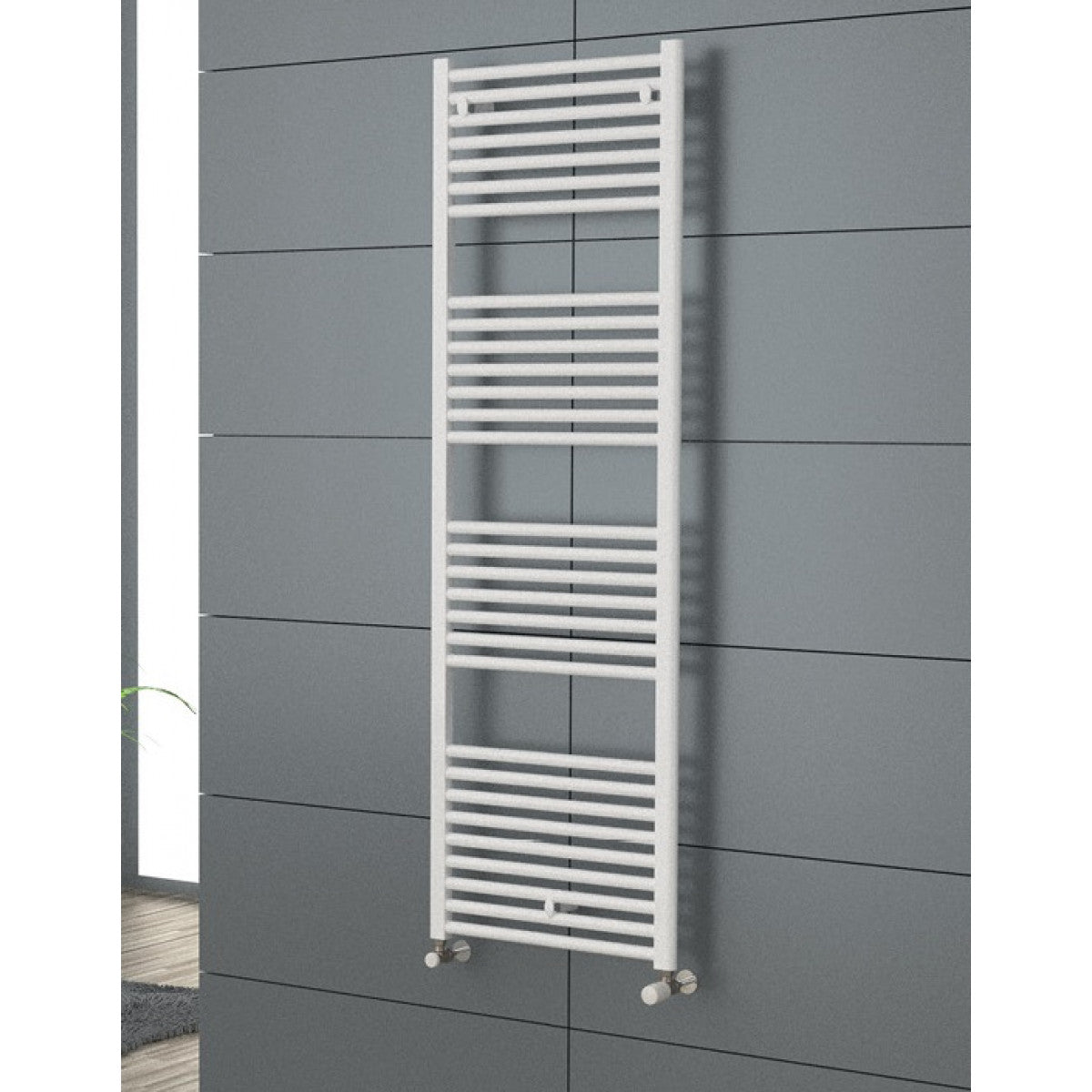 Cordivari Towel Warmer Radiator Model LISA 22 in White Painted Steel - Available in Various Sizes