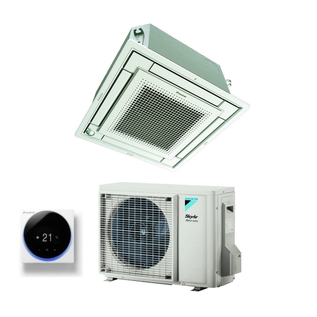 Daikin Fully Flat Cassette Air Conditioner 12000 BTU FFA35A9 + RZAG35A R-32 Optional Wi-Fi with Wired Control and Grille Included