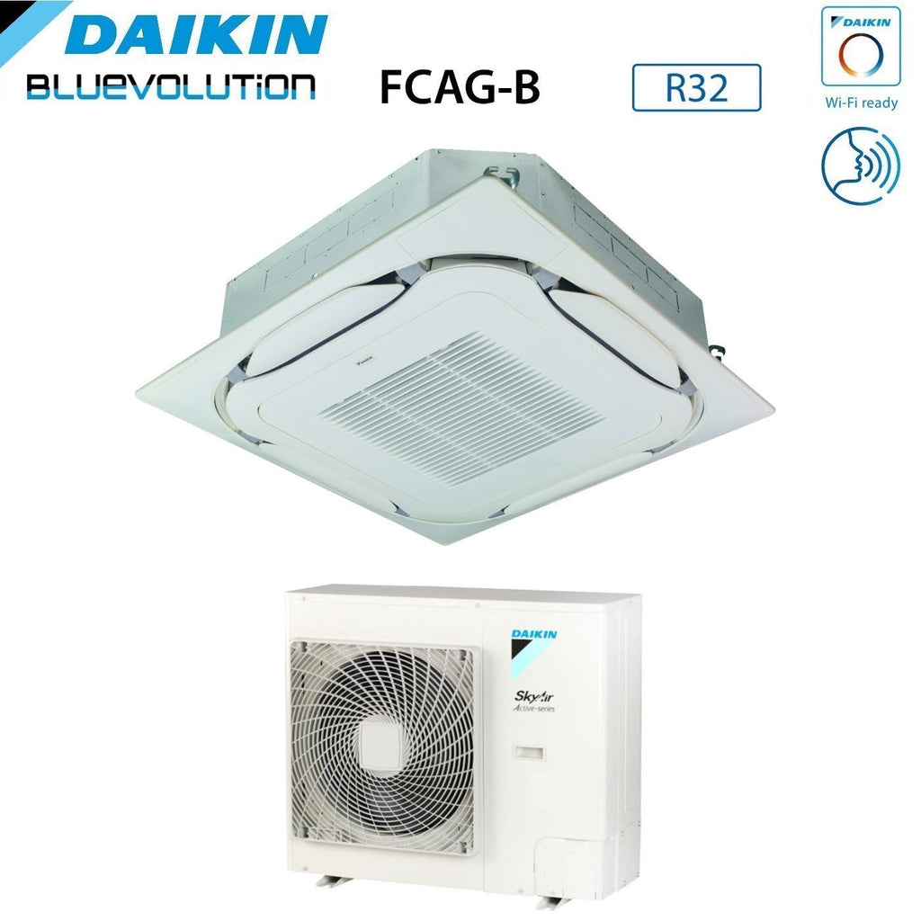 Air conditioner Daikin Bluevolution a Cassetta Round Flow 24000 Btu FCAG71B + AZAS71MV1 R-32 optional Wi-Fi with Griglia Standard Inclusa