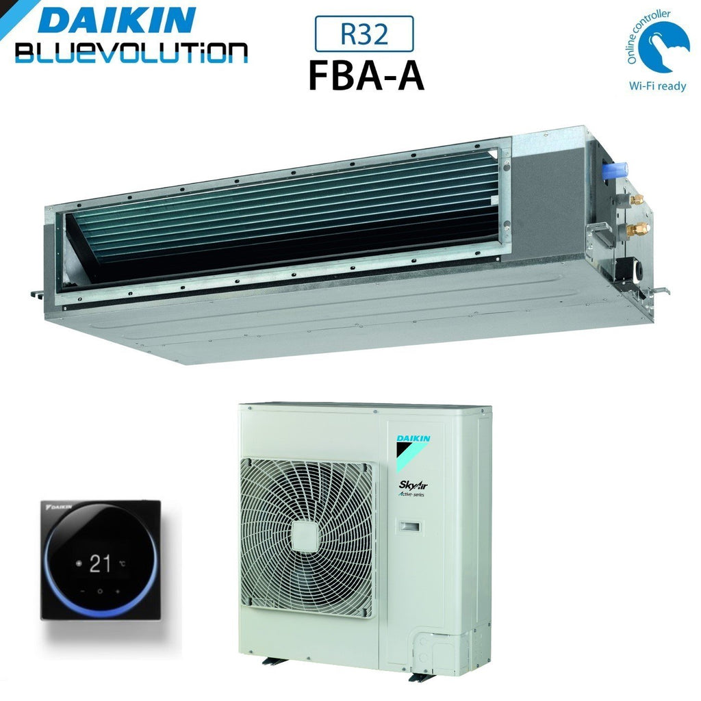 Daikin Bluevolution Air Conditioner Ducted Medium Head 36000 Btu FBA100A + AZAS100MY1 Three-phase R-32 Wi-Fi Optional