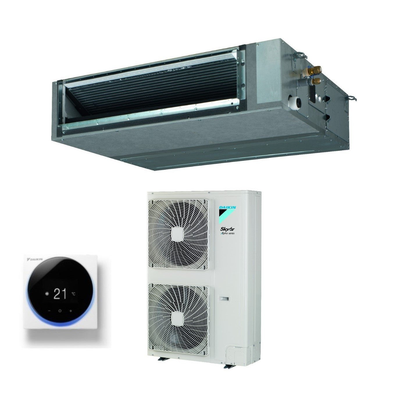 Daikin Bluevolution Ducted Air Conditioner Medium Pressure 36000 Btu FBA100A + RZAG100NV1 Single Phase R-32 Wi-Fi Optional with Wired Control