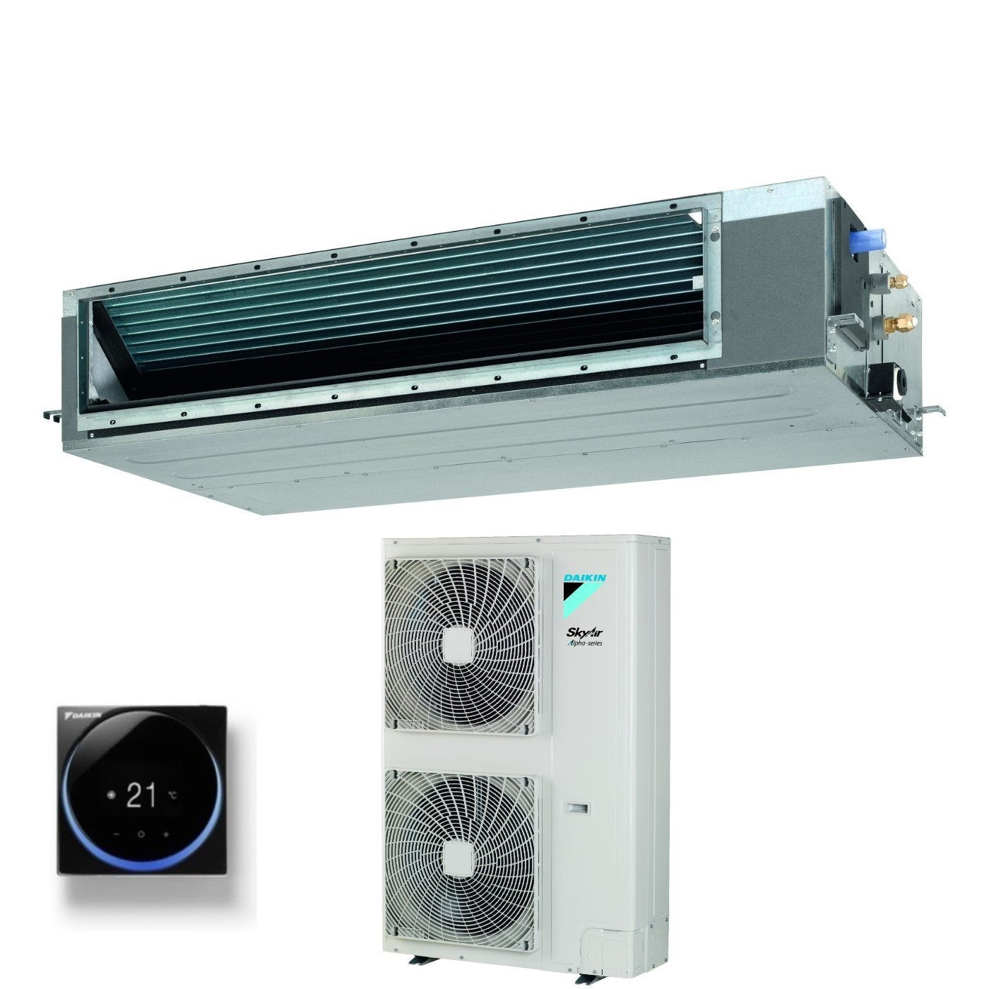 Daikin Bluevolution Ducted Air Conditioner Medium Pressure 36000 Btu FBA100A + RZAG100NY1 Three-phase R-32 Wi-Fi Optional with Wired Control