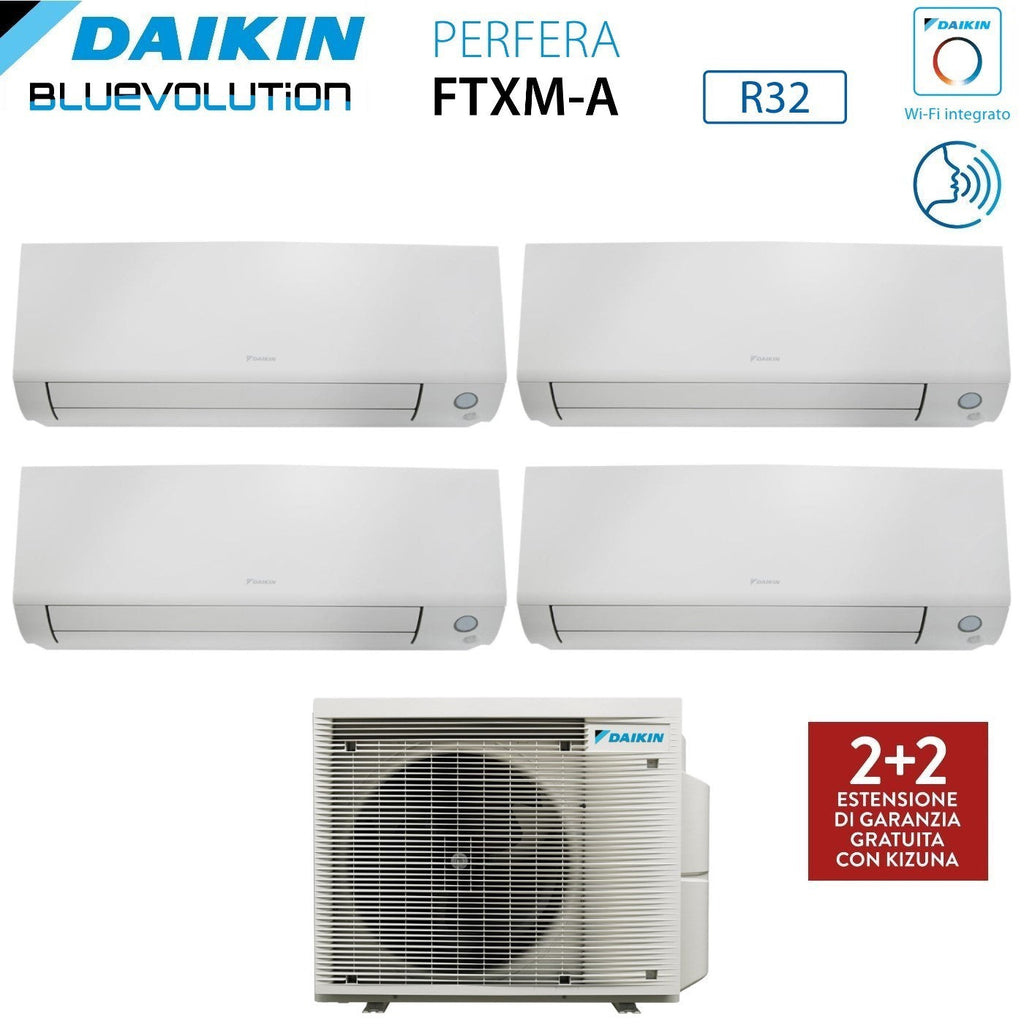 Air conditioner quad-split Daikin Bluevolution Inverter series PERFERA ALL SEASON 5+5+5+5 with 4MXM68A R-32 built-in Wi-Fi 5000+5000+5000+5000 Garanzia Italiana