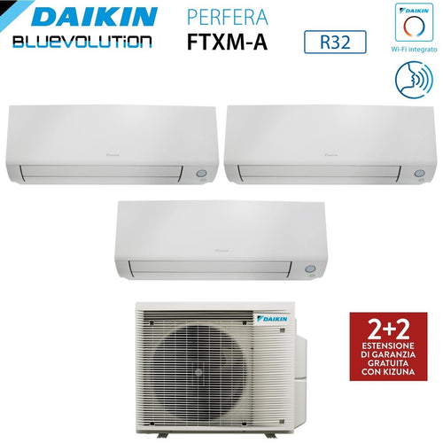 Air conditioner tri-split Daikin Perfera All Seasons 5+7+7 with 3MXM40A R-32 built-in Wi-Fi - Garanzia Italiana