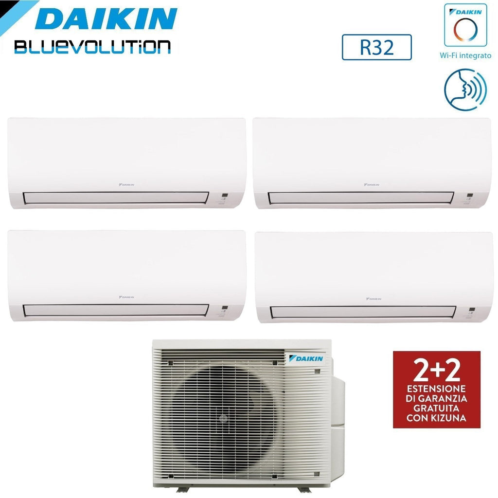 Daikin Comfora Quadrisplit airconditioner 9+9+9+12 met 4MXM80A R-32 Wi‑Fi