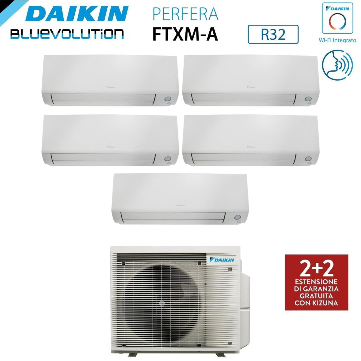Daikin Perfera All Seasons pentasplit airconditioner