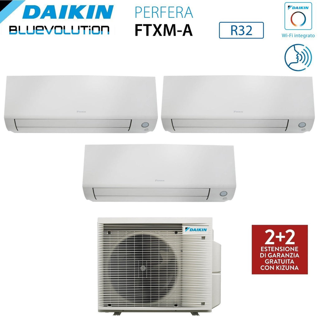 Daikin Perfera All Seasons airconditioner triple-split 12+12+18