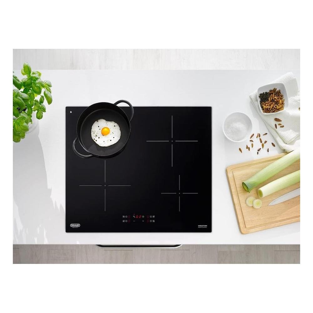 Piano Cottura A Induzione De Longhi Design Pin 62 4 Fuochi (L60xP52) Vetroceramica Nero