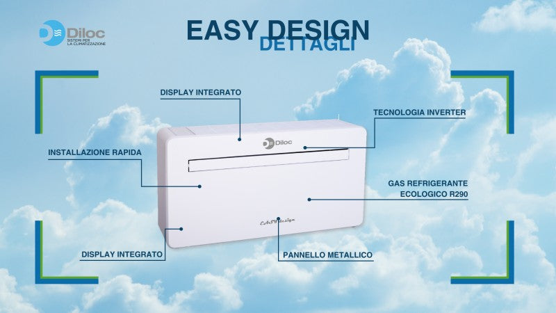 Diloc Easy Design 14 HP Airconditioner 10000 Btu