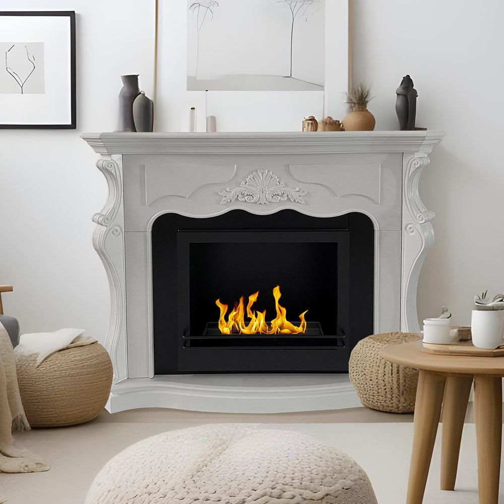 Divina Fire PARIGI bio-ethanolhaard vloerstaand wit 123x39x100 cm