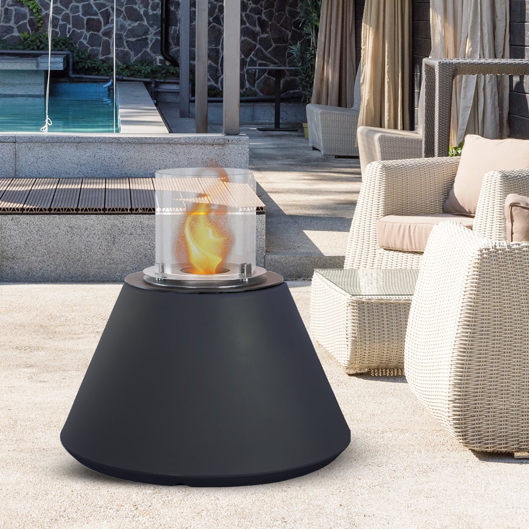 Divina Fire STROMBOLI bio-ethanol haard ø60 h56 antraciet