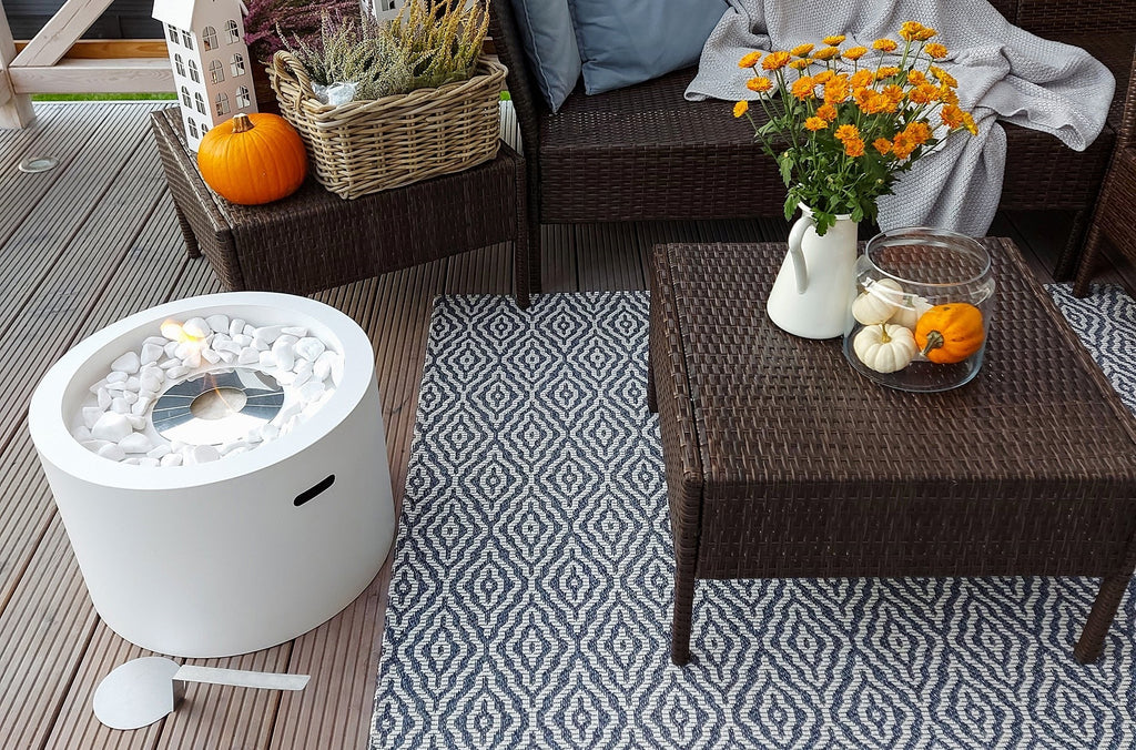 Divina Fire RODI bio-ethanol haard wit Ø47,5 cm