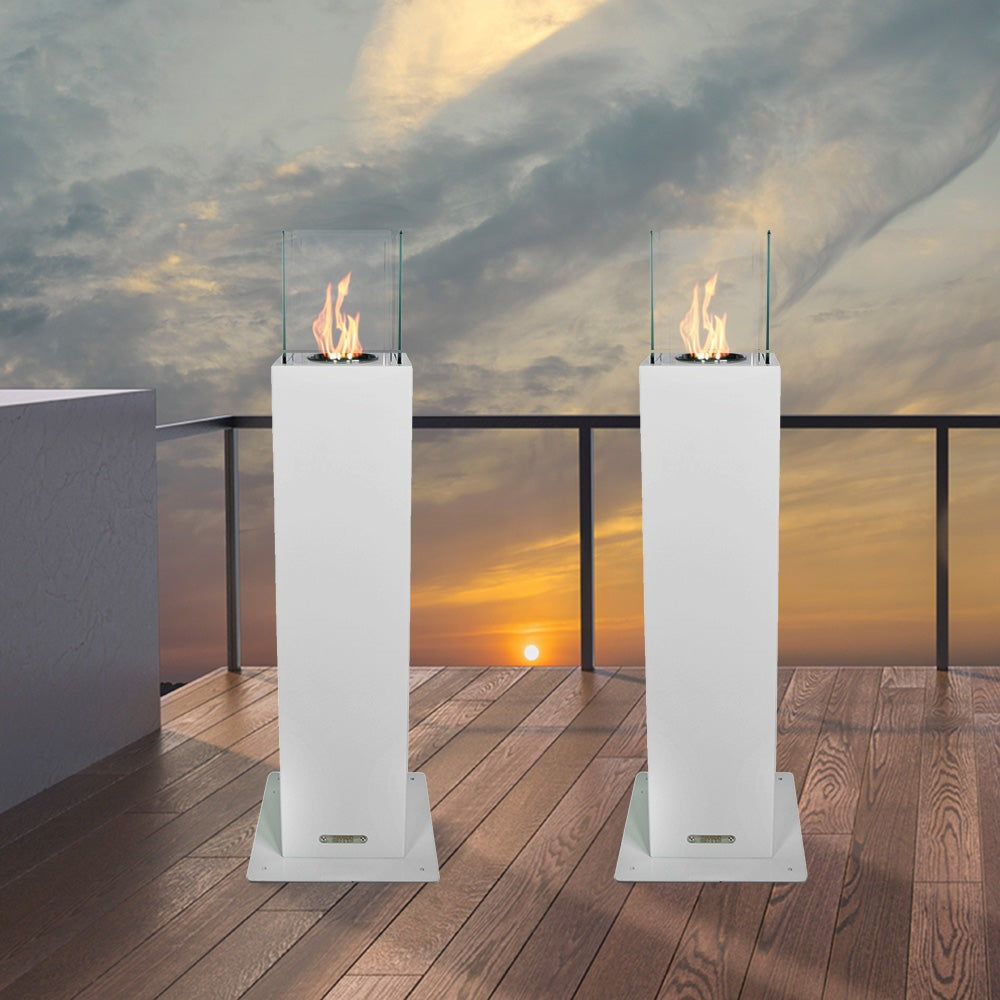 Divina Fire Capri 110 bio-ethanol haard wit