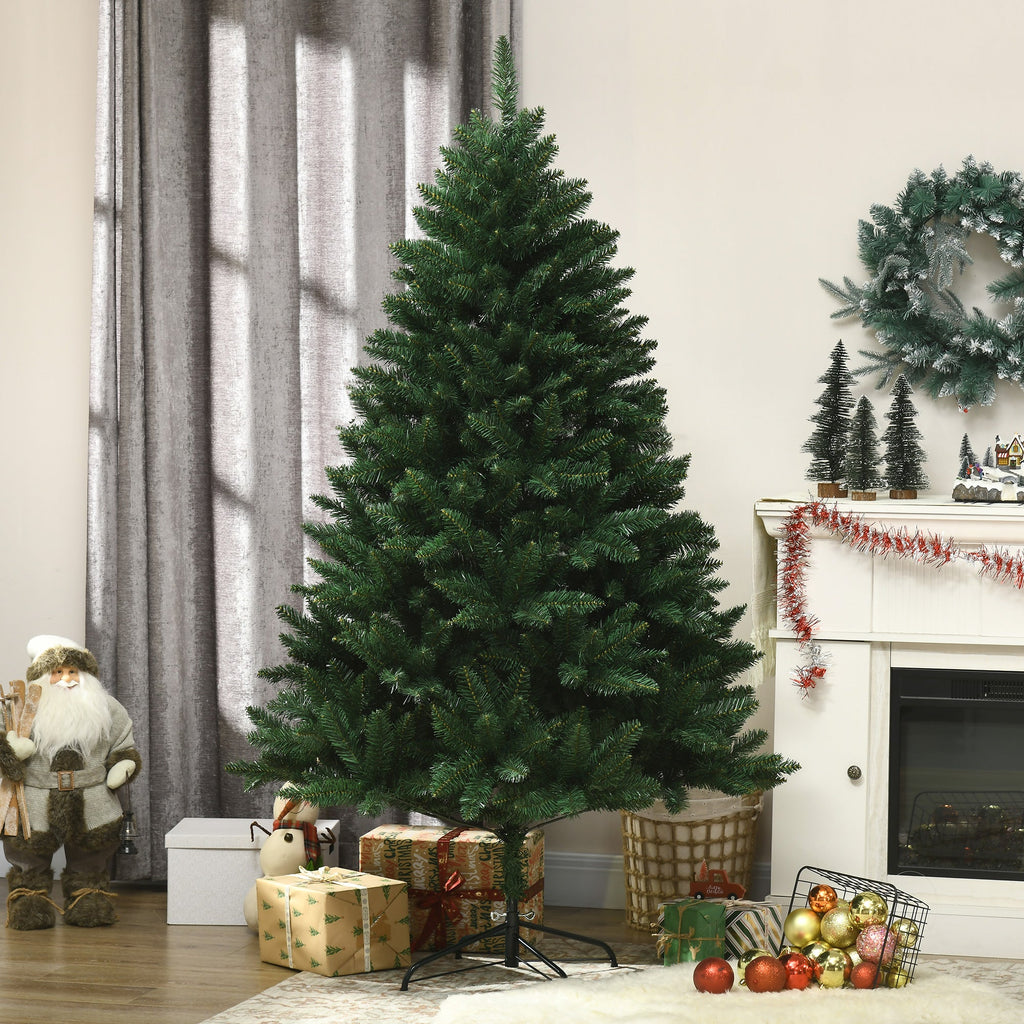 EasyComfort kunstkerstboom 180 cm – 800 takken, metalen voet, groen