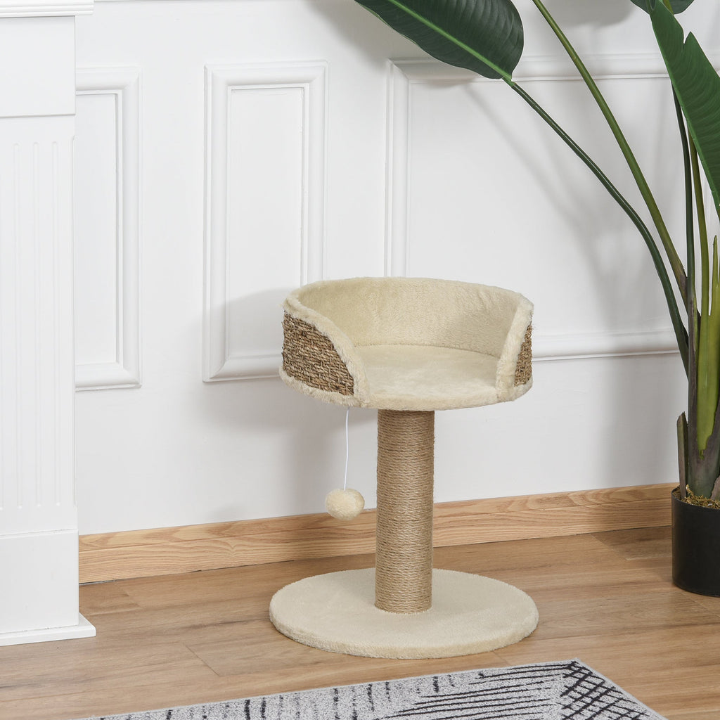 EasyComfort Krabpaal met ligbed 40x40x49 cm Beige